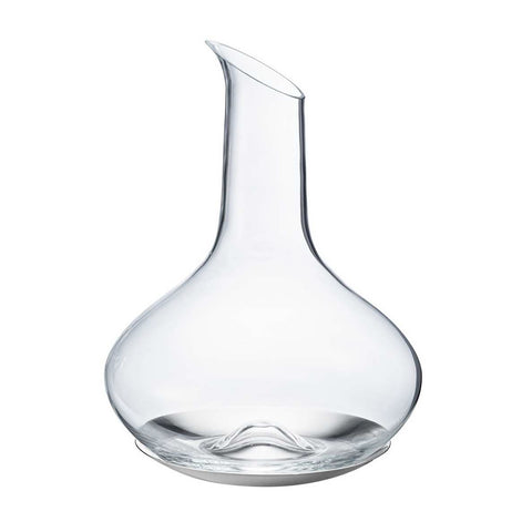 Sky  Wine Carafe Glass & Stainless Steel Coaster by Georg Jensen