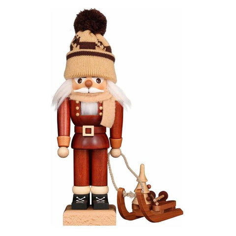 Small Nutcracker Sled Racer Natural by Christian Ulbricht