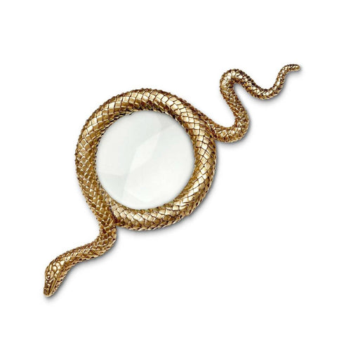 Snake Gold Magnifying Glass - Large by L'Objet