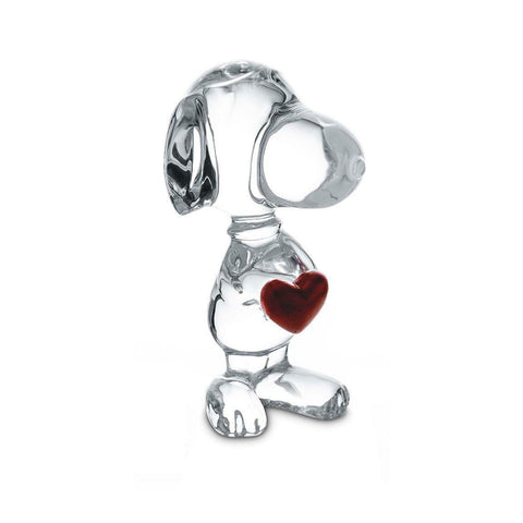 Snoopy Holding Heart by Baccarat
