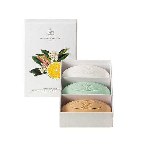 Soap Set White Moss, Green Mandarin and Sandalwood by AccaKappa