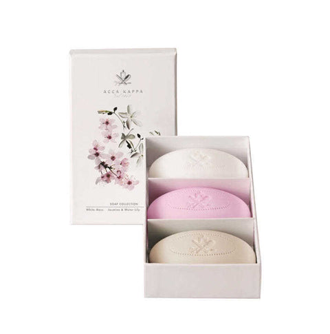 Soap Sets White Moss, Jasmine & Water Lily And Sakura Tokyo 3 X 150g by Accakappa