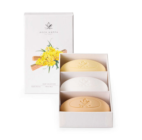 Soap Sets White Moss, Sandalwood And Giallo Elicriso by Accakappa