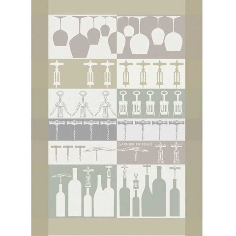 Sommelier Beige Kitchen Towel by Garnier Thiebaut