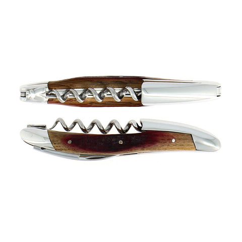 Sommeliers Corkscrews Barrel Oak Shiny Finish by Forge Laguiole