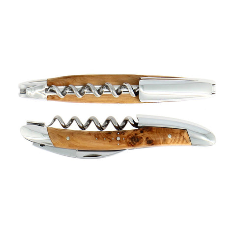 Sommeliers Corkscrews Juniper Wood Shiny Finish by Forge Laguiole