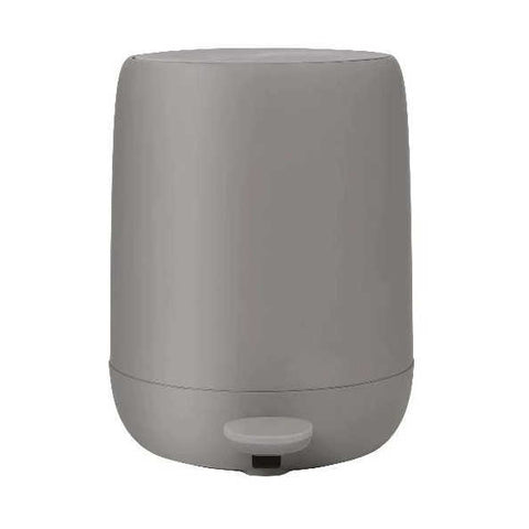 Sono Taupe Pedal Bin Wastepaper Basket 0.8 Gallon by Blomus