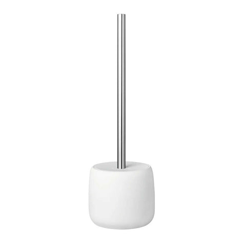 Sono White Plunger With Decorative Holder - White by Blomus