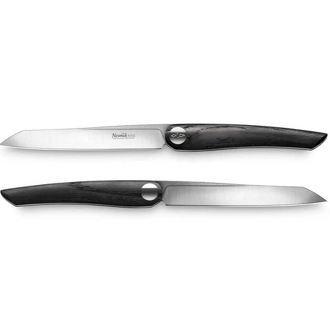 Soul Steak Knives Bog Oak Set/2 by Nesmuk