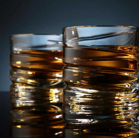 Spinning Spiral Shot Glass Pair by Shtox