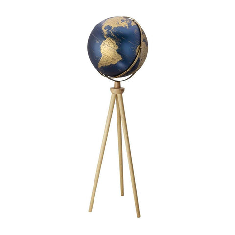 Sputnik Standing Globe Gold/Dark Blue by Troika