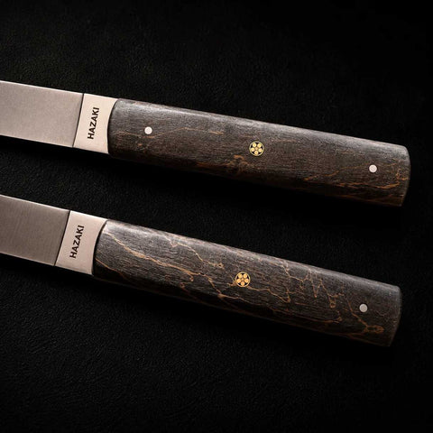 Steak Knives Maple Burl Set/4 by Hazaki