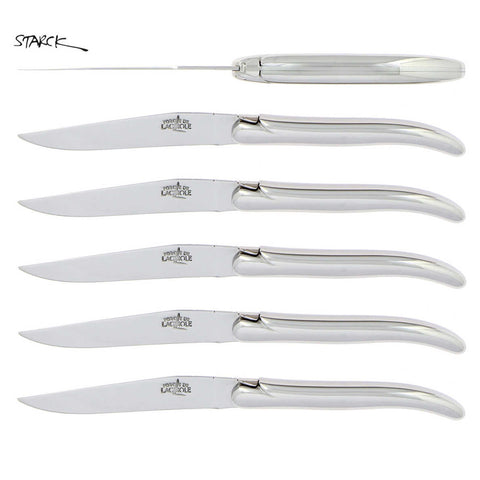 Steak Knives Philippe Starck Stainless Box of 6 by Forge Laguiole