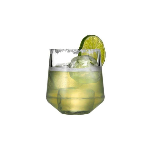 Stemless Wine Glass 12oz Set of 4 Clear by Drinique