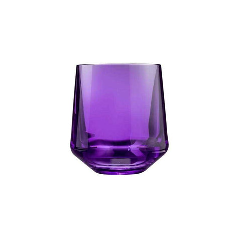 Stemless Wine Glass 12oz Set of 4 Purple by Drinique