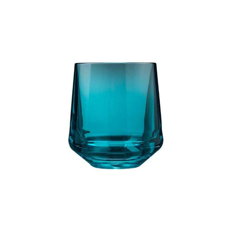 Stemless Wine Glass 12oz Set of 4 Teal by Drinique