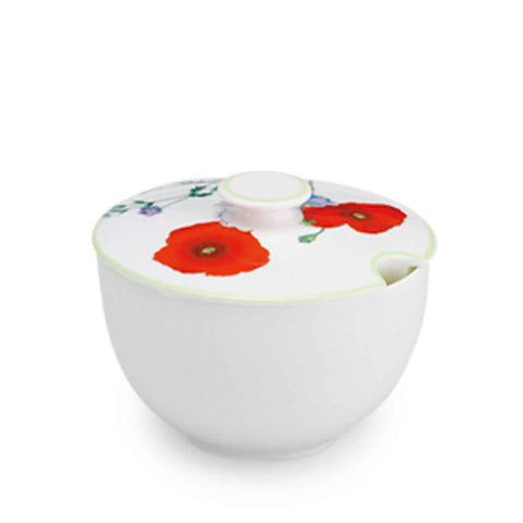 Summergarden Sugar Bowl With Lid Round by Dibbern