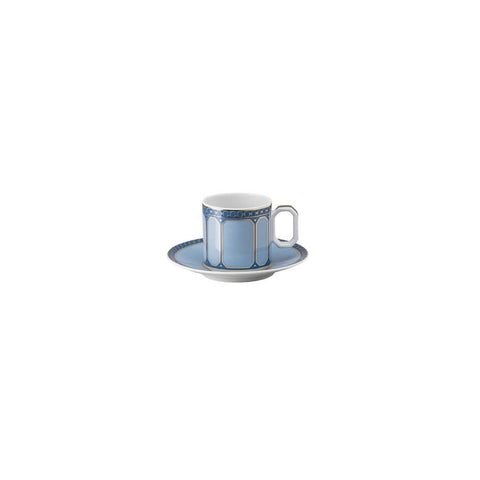 Swarovski Signum  Ad Cup & Saucer Azure Blue by Rosenthal