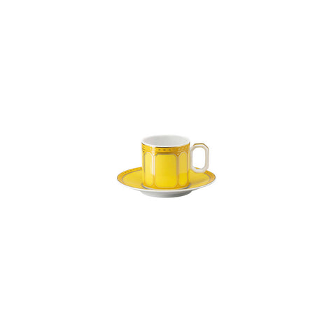 Swarovski Signum  Ad Cup & Saucer Jonquil Yellow by Rosenthal