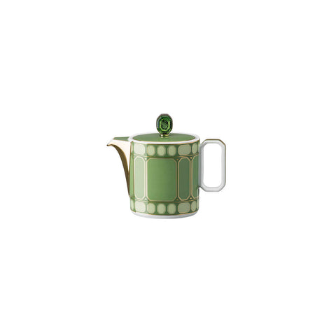 Swarovski Signum  Creamer W/Lid Fern Green by Rosenthal