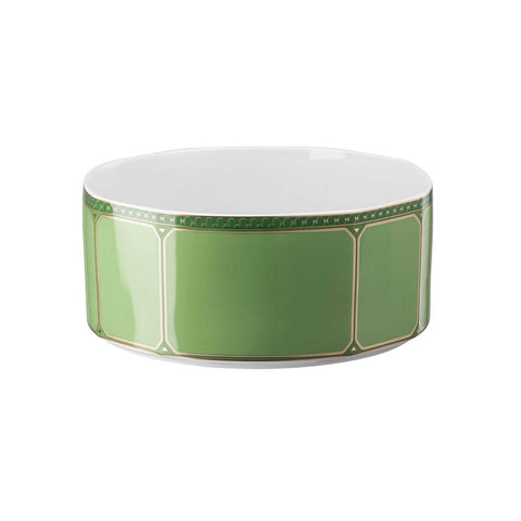 Swarovski Signum  Large Vegetable Bowl Open Fern Green by Rosenthal