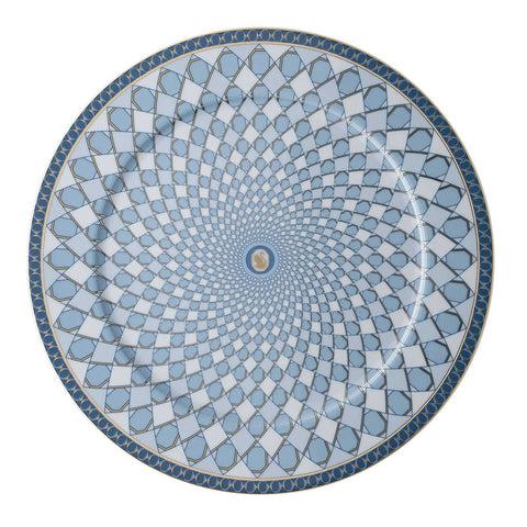 Swarovski Signum  Service Plate Azure Blue by Rosenthal