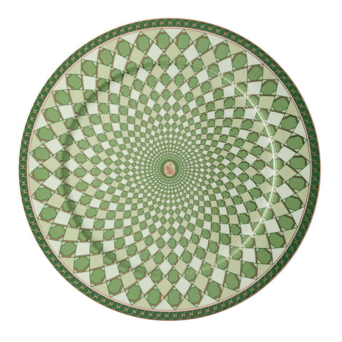 Swarovski Signum  Service Plate Fern Green by Rosenthal