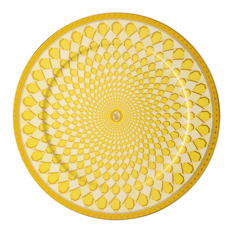 Swarovski Signum  Service Plate Jonquil Yellow by Rosenthal