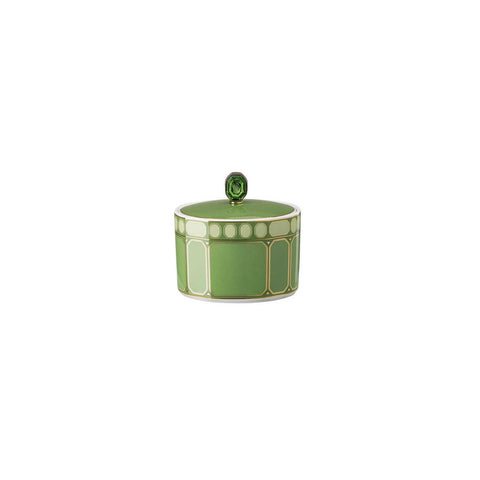 Swarovski Signum  Sugar Bowl Fern Green by Rosenthal