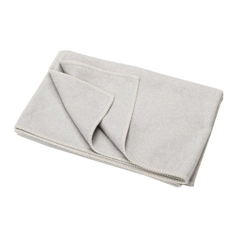 Sylt Light Grey Cotton Throw by Fussenegger