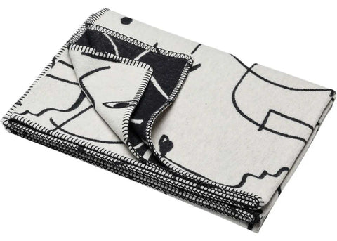 Sylt Offwhite Cotton Throw by Fussenegger