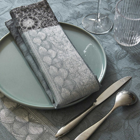 Symphonie Baroque Smoke Napkin by Le Jacquard Francais