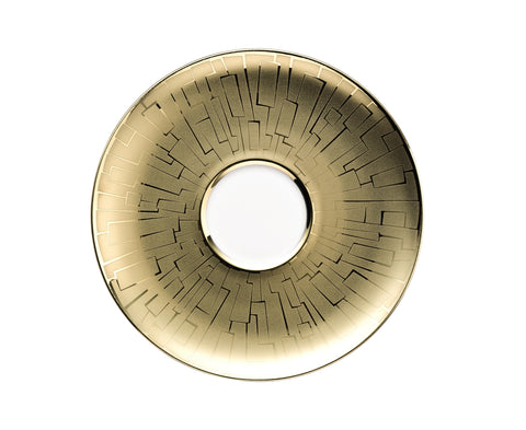 Tac 02 Skin Gold Tea Saucer by Rosenthal
