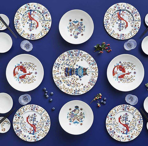 Taika White Salad Plate by Iittala