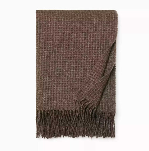 Terranova Khaki Throw by Sferra
