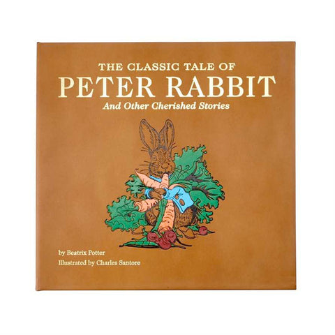 The Classic Tale Of Peter Rabbit Tan Leather by Graphic Image