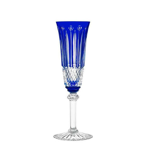 Tommy Dark-Blue Champagne Flute by Saint Louis