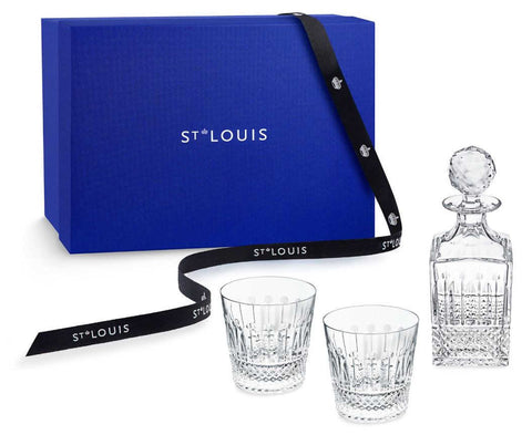 Tommy  Set Square Decanter + 2 Old Fashion #3 by Saint Louis