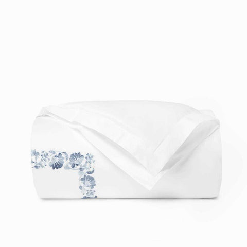 Tralcio White/Sea King Duvet Cover  by Sferra