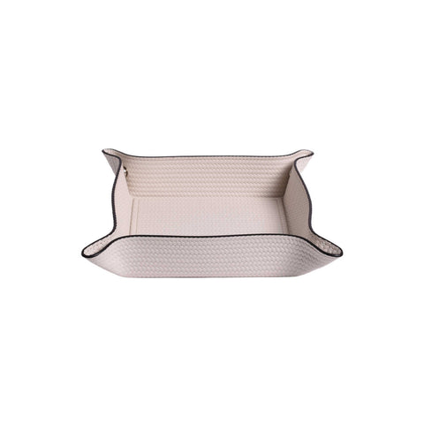 Trinket Tray Small Square Firenze Cream by Pinetti