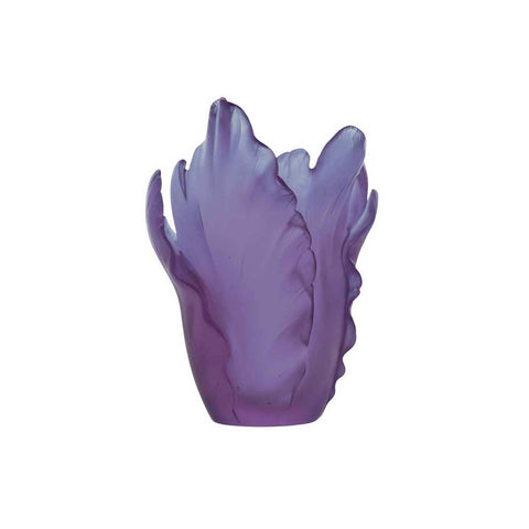 Tulip Ultraviolet Vase Small by Daum