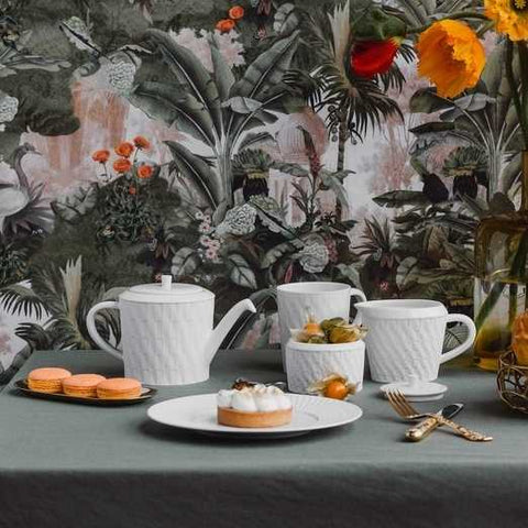 Twist White Creamer by Bernardaud