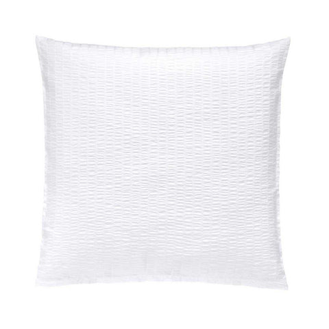 Twist White Pillow Case Queen  by Christian Fischbacher