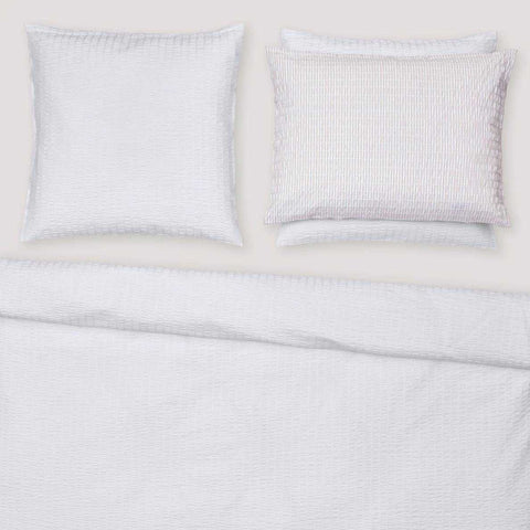 Twist White Pillow Case Queen  by Christian Fischbacher