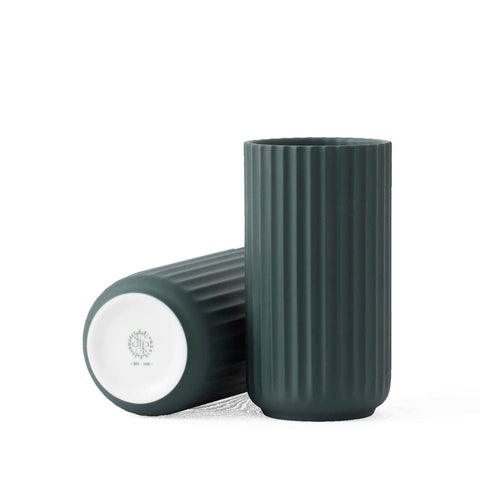 Vase Copenhagen Green Porcelain8.1in by Lyngby Porcelain