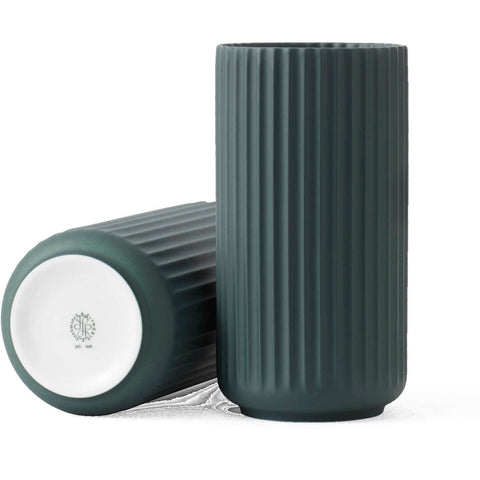 Vase Copenhagen Green Porcelain9.8in by Lyngby Porcelain