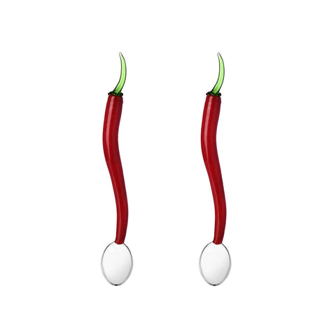 Vegetables Set 2 Spoons Chili Pepper by Ichendorf