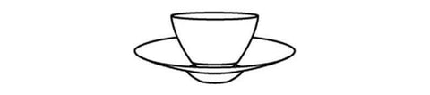 Velvet #201 Small Bowl W/ Saucer #204, Espresso/Dips 70ml by Hering Berlin