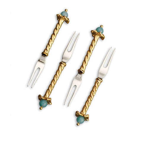 Venise Cocktail Two-Prong Picks (Set Of 4) by L'Objet