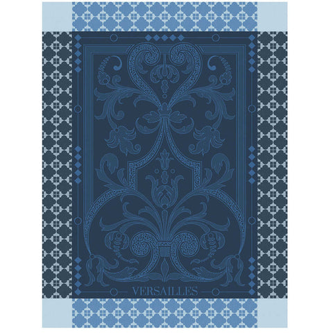 Versailles Blue Tea Towel by Le Jacquard Francais
